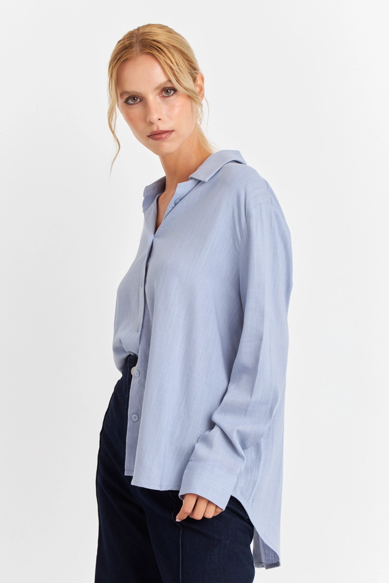 CAMISA BOTONERA ESPALDA CELESTE NICOPOLY - 3