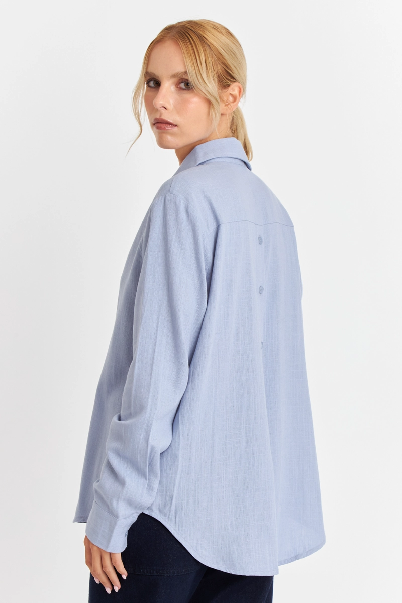 CAMISA BOTONERA ESPALDA CELESTE NICOPOLY - 4