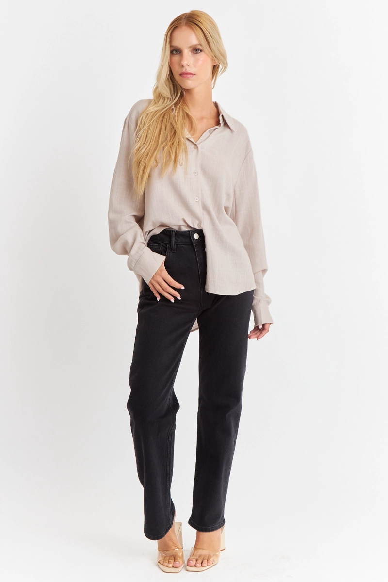 CAMISA BOTONERA ESPALDA KHAKI NICOPOLY - 2
