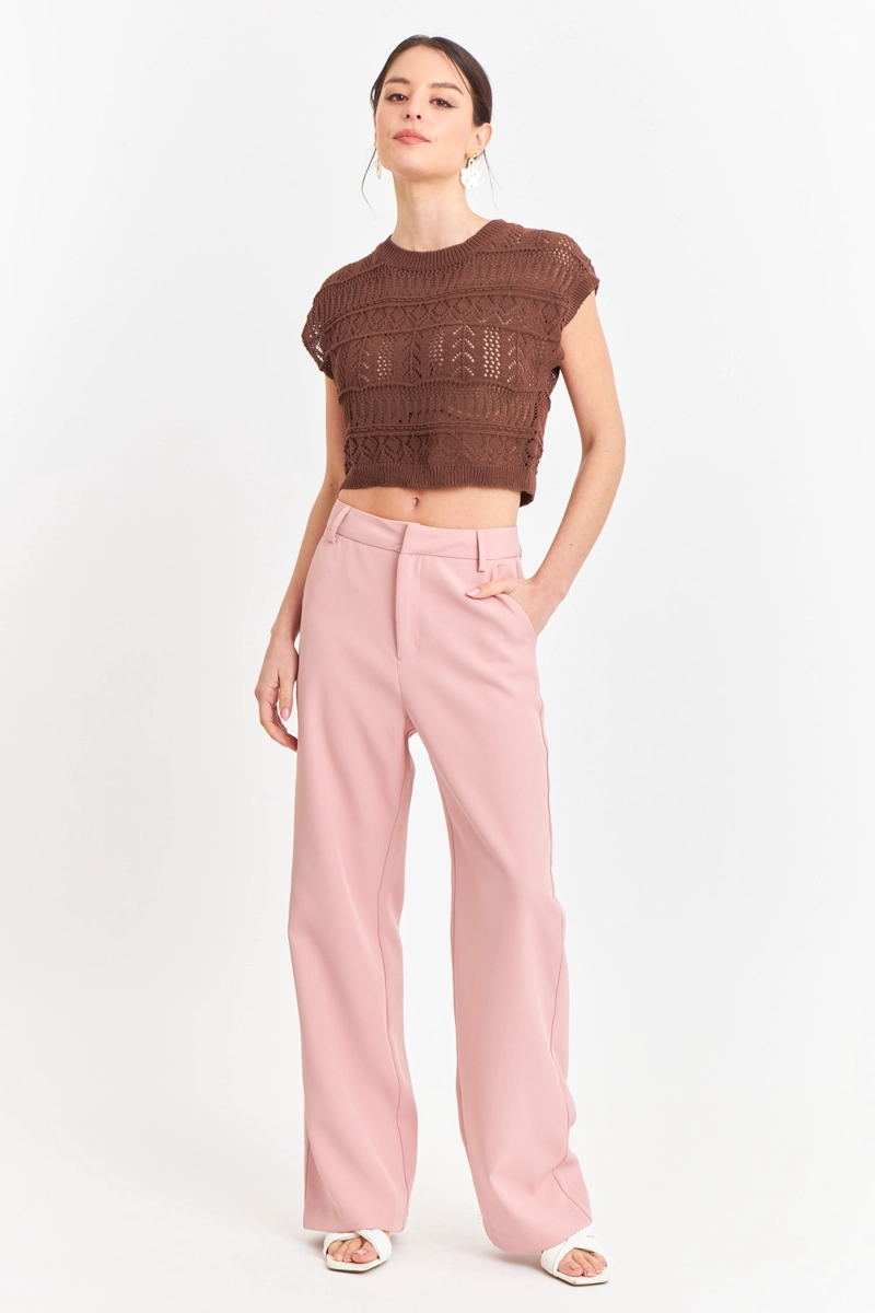 POLERA TEJIDA FANTASIA CAFE  NICOPOLY - 2
