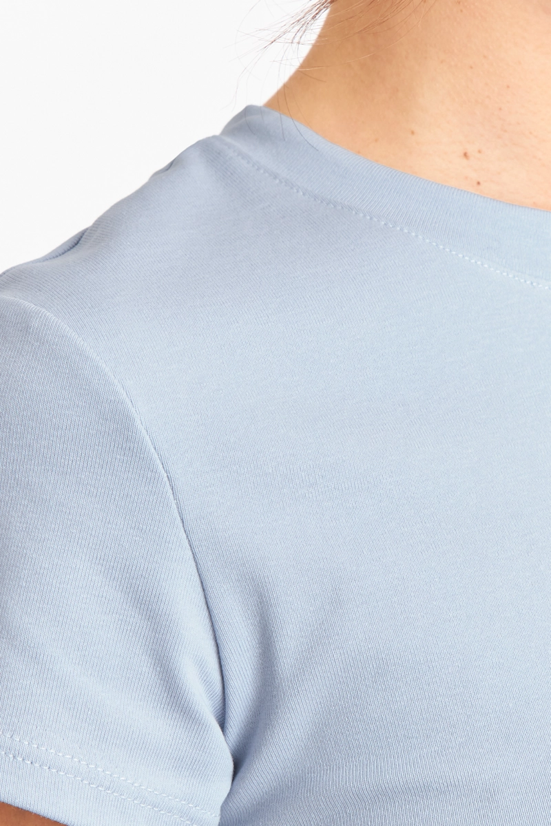 POLERA MANGA CORTA BASICA CELESTE NICOPOLY - 6