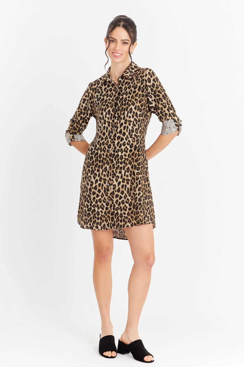 VESTIDO TIPO CAMISERO  NICOPOLY - 2