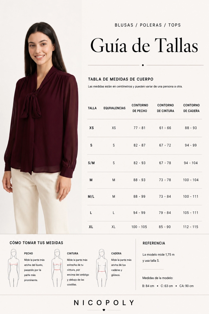 POLERA BASICA CUELLO REDONDO LINEAS ROJO NICOPOLY - 7