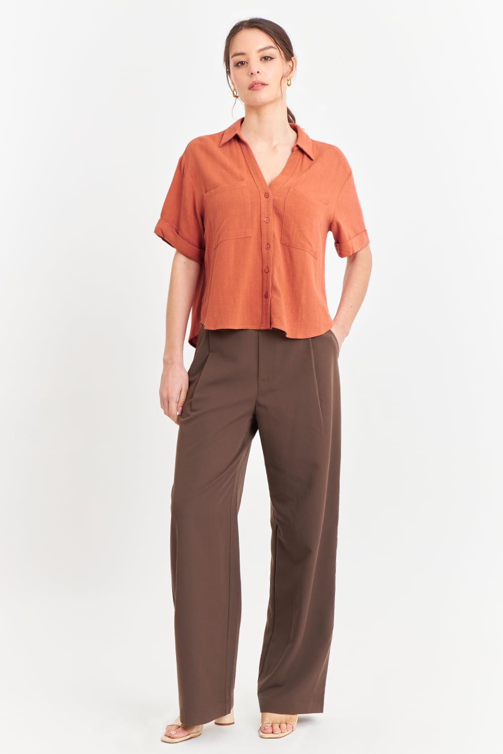 CAMISA BASICA TIPO LINO OXIDO NICOPOLY - 2