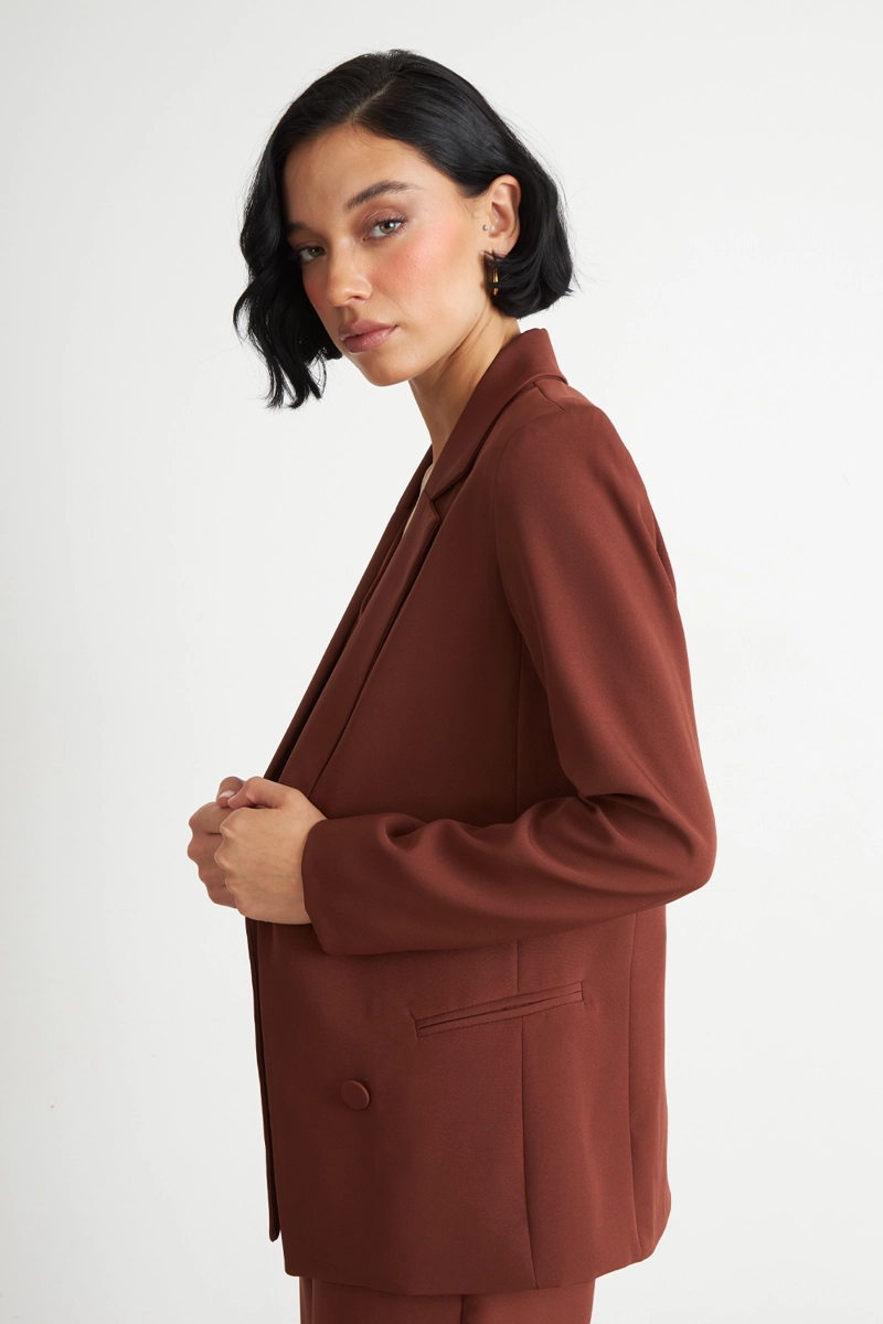BLAZER BASICO DE TOPE OXIDO MUJER NICOPOLY - 3