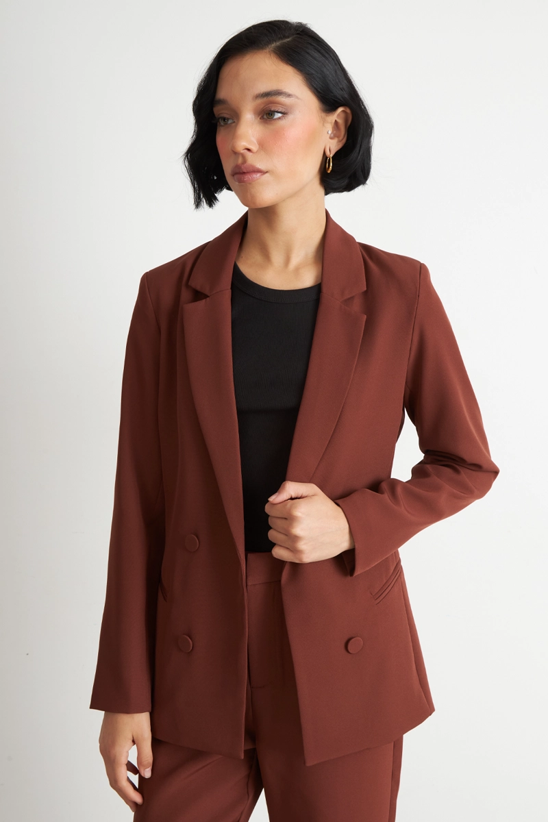 BLAZER BASICO DE TOPE OXIDO MUJER NICOPOLY - 5