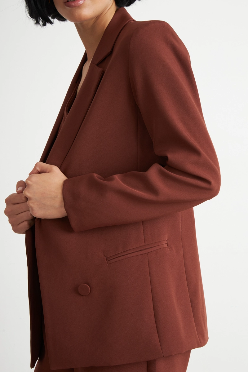 BLAZER BASICO DE TOPE OXIDO MUJER NICOPOLY - 6