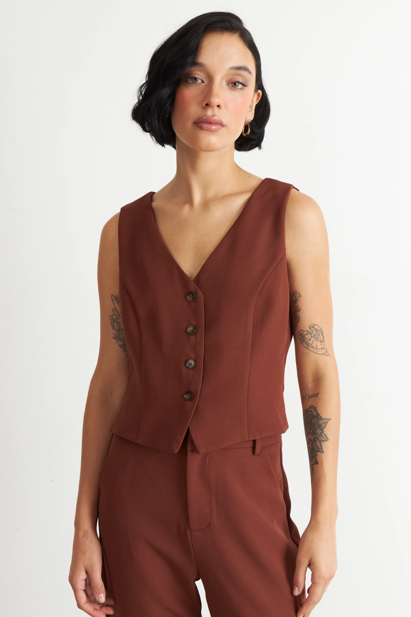 GILET 4 BOTONES OXIDO NICOPOLY - 1