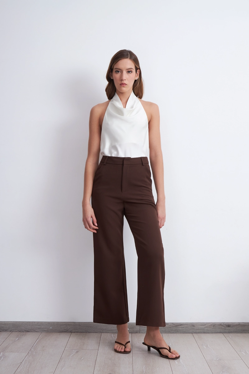 PANTALON BASICO CAFE NICOPOLY - 2