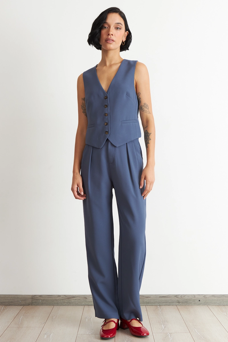 GILET BASICO AJUSTABLE AZUL NICOPOLY - 2