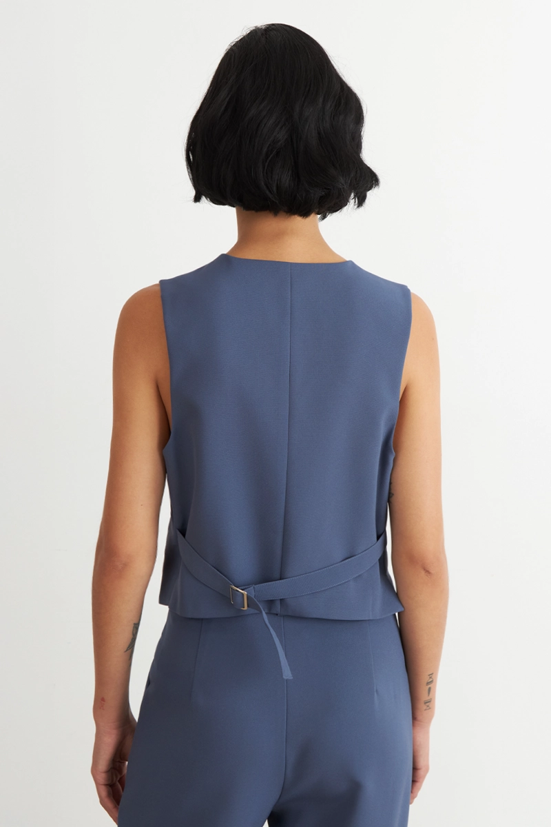 GILET BASICO AJUSTABLE AZUL NICOPOLY - 4