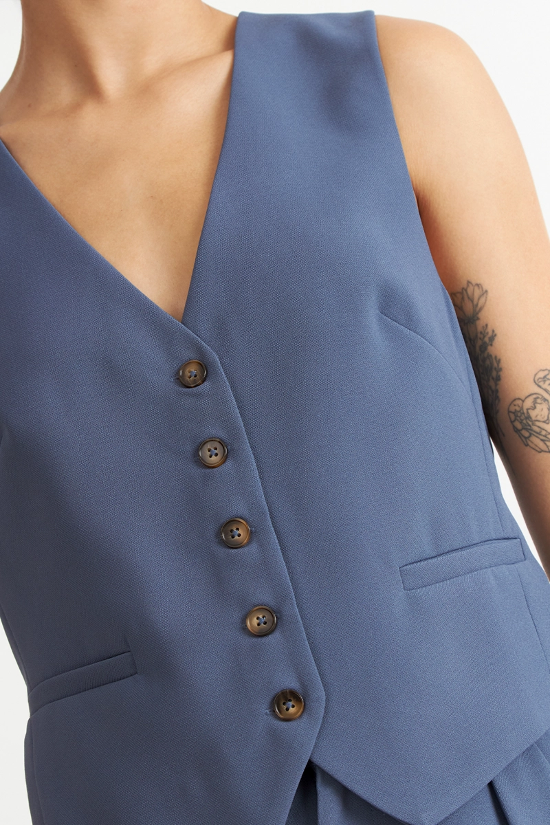 GILET BASICO AJUSTABLE AZUL NICOPOLY - 6