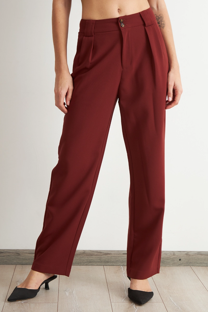 PANTALON RECTO CON PINZA OXIDO NICOPOLY - 1