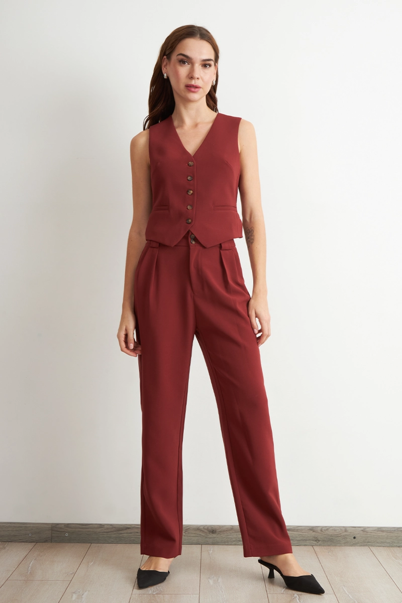 PANTALON RECTO CON PINZA OXIDO NICOPOLY - 2
