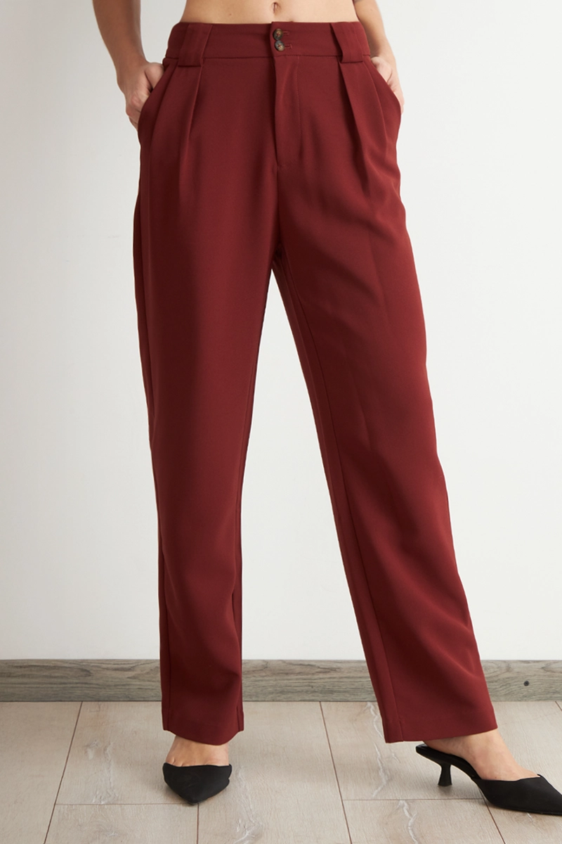 PANTALON RECTO CON PINZA OXIDO NICOPOLY - 5