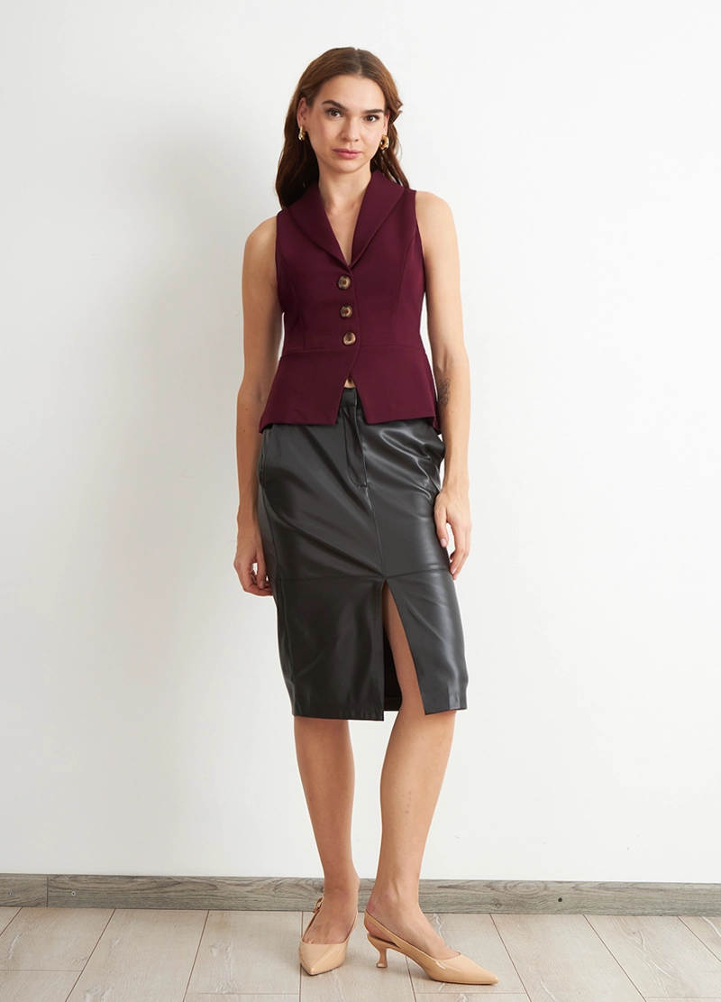 GILET SASTRE ENTALLADO BURDEO NICOPOLY - 8