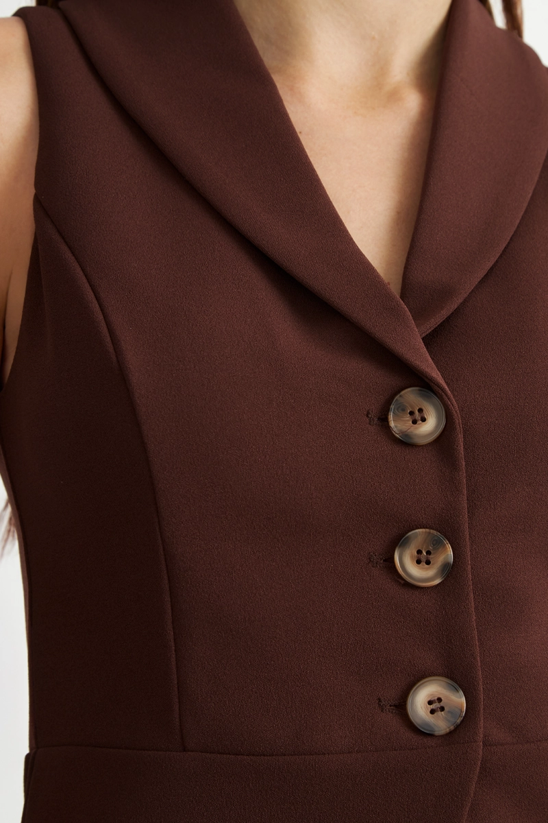 GILET SASTRE ENTALLADO CAFE NICOPOLY - 6