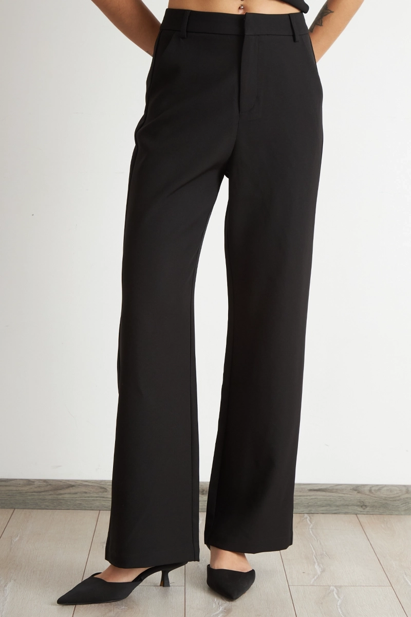 PANTALON BASICO NEGRO NICOPOLY - 1