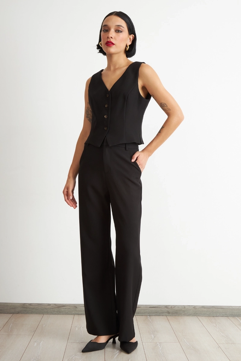 PANTALON BASICO NEGRO NICOPOLY - 2