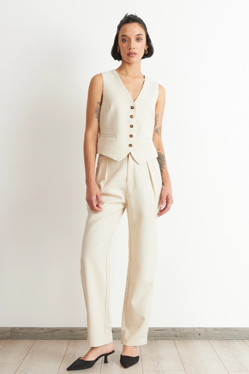 GILET BASICO AJUSTABLE BLANCO NICOPOLY - 2