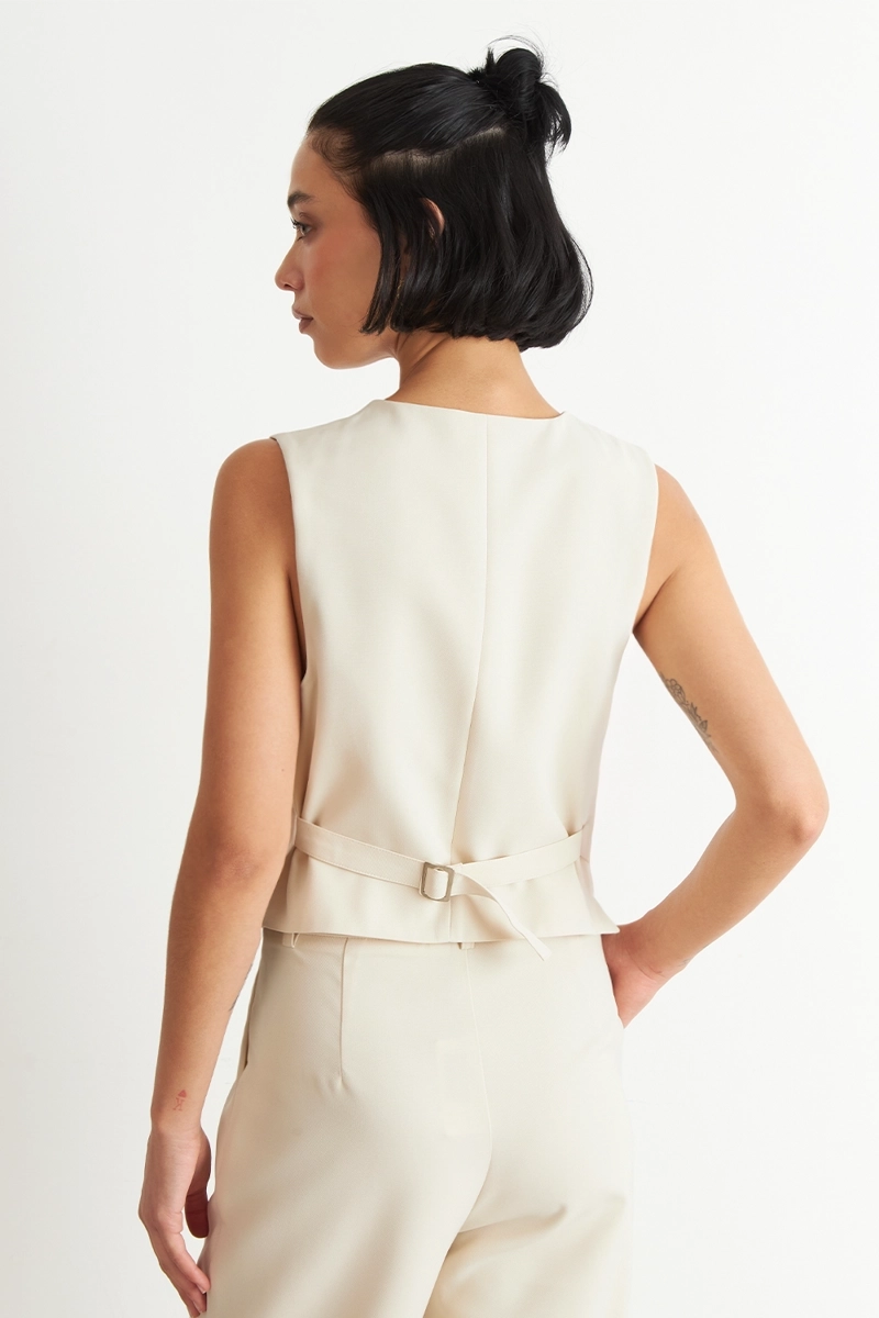 GILET BASICO AJUSTABLE BLANCO NICOPOLY - 4