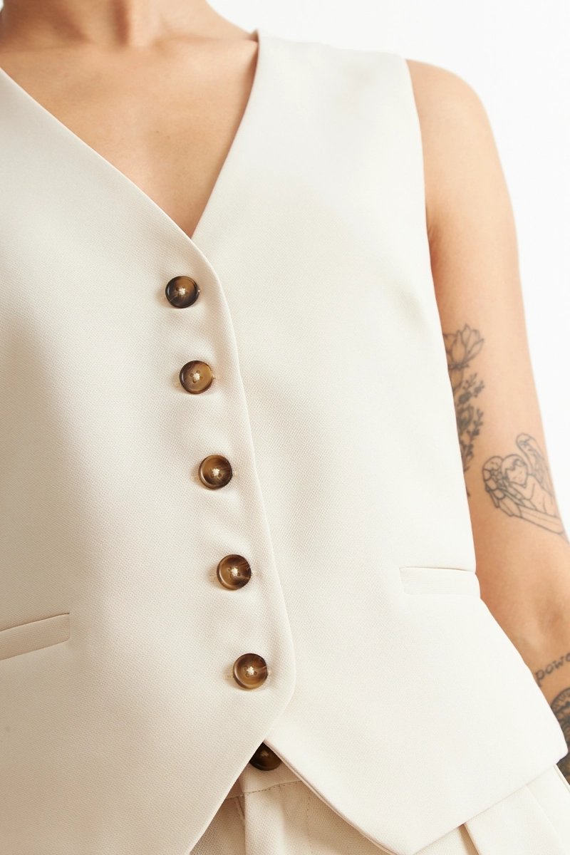 GILET BASICO AJUSTABLE BLANCO NICOPOLY - 6