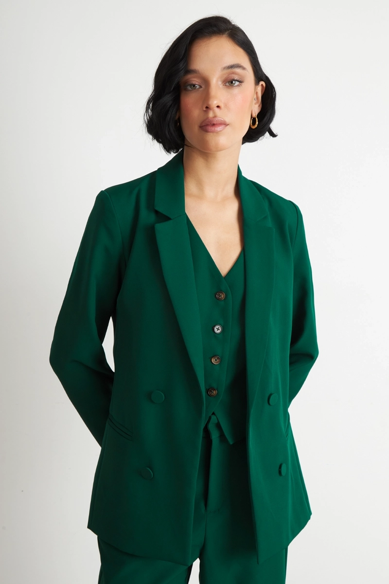 BLAZER BASICO DE TOPE VERDE NICOPOLY - 1