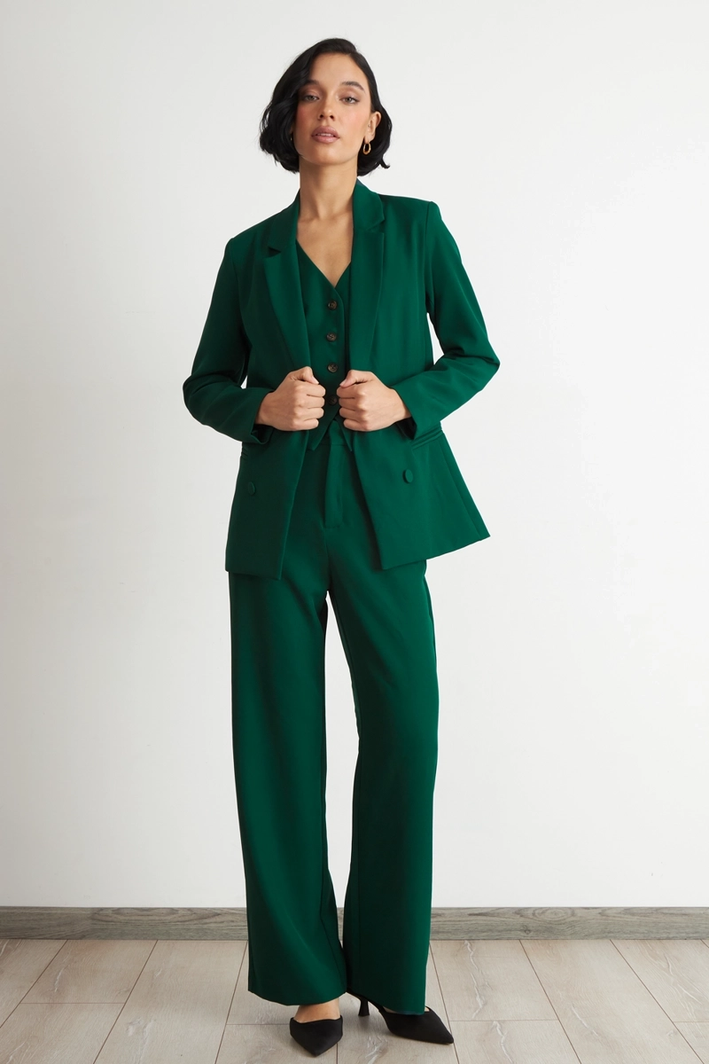 BLAZER BASICO DE TOPE VERDE NICOPOLY - 2