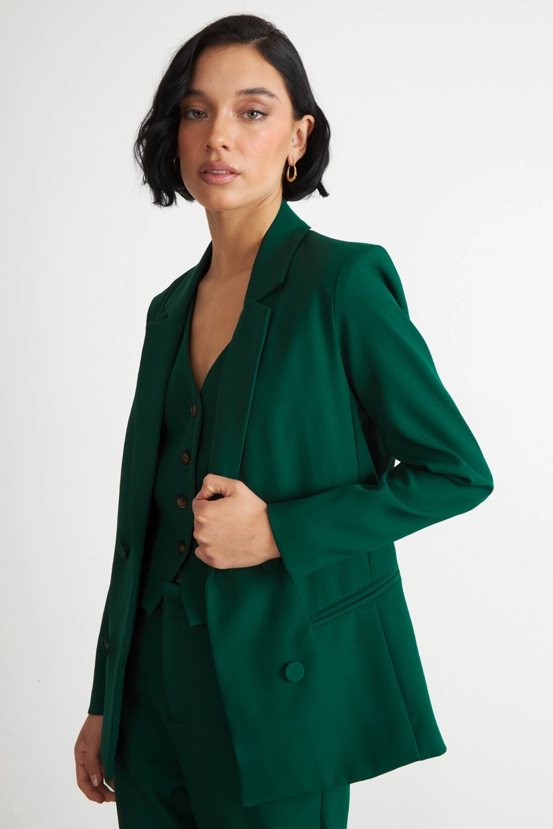 BLAZER BASICO DE TOPE VERDE NICOPOLY - 3