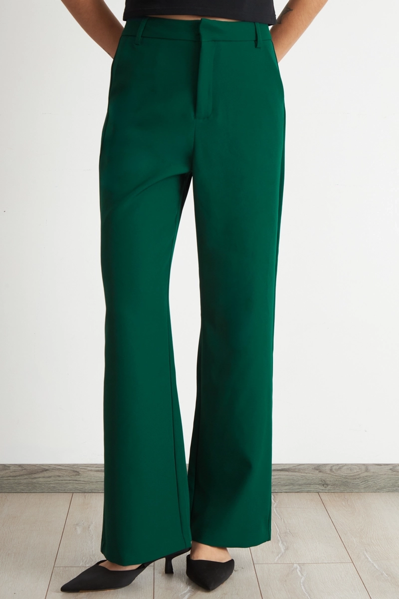 PANTALON BASICO VERDE NICOPOLY - 1