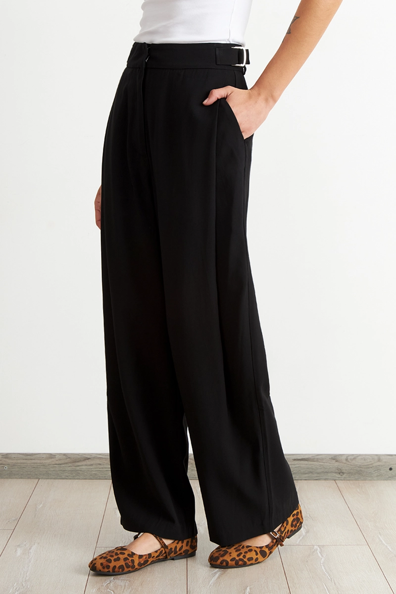 PANTALON ESTILO JAPONE S PIERNA ANCHA NEGRO NICOPOLY - 3