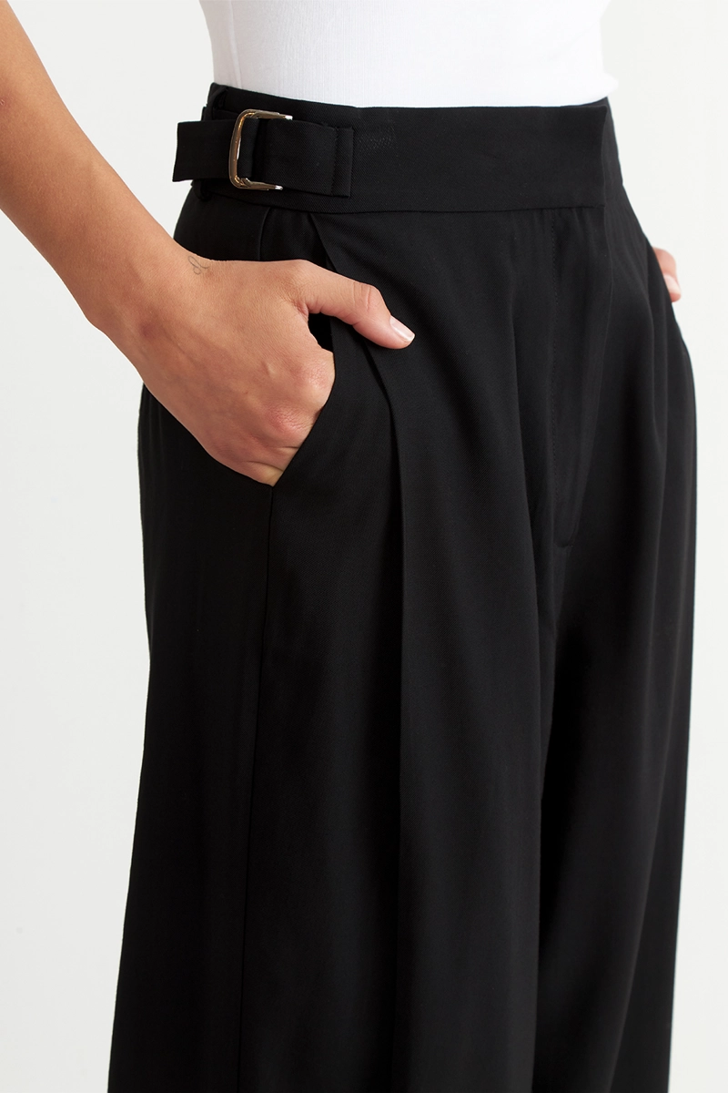 PANTALON ESTILO JAPONE S PIERNA ANCHA NEGRO NICOPOLY - 6