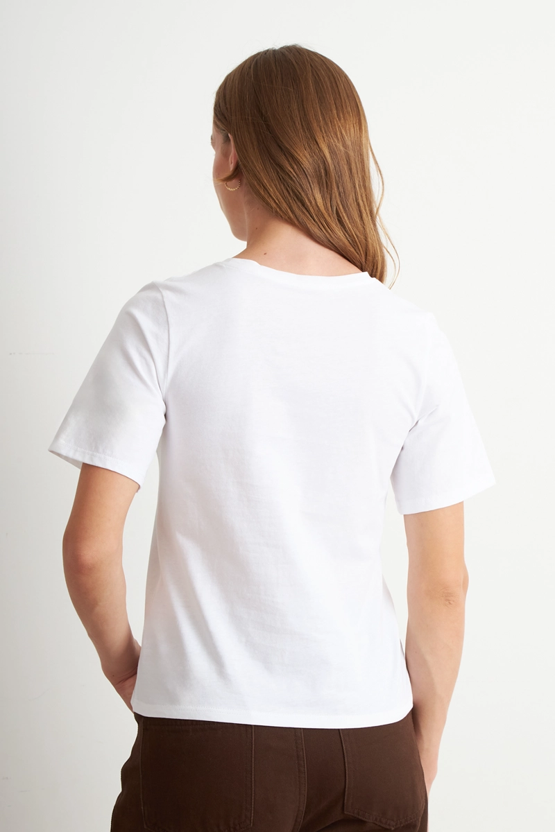 POLERA RECTA MANGA CORTA BLANCO NICOPOLY - 4