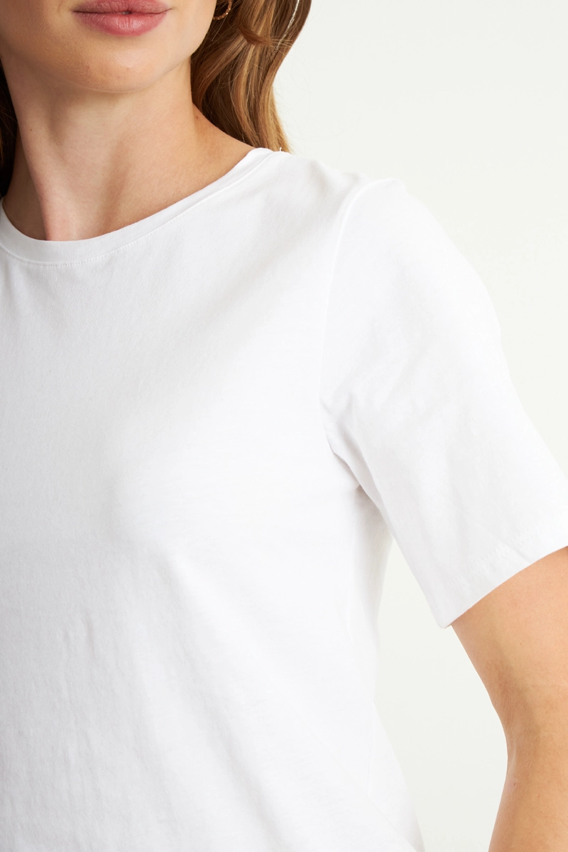POLERA RECTA MANGA CORTA BLANCO NICOPOLY - 6