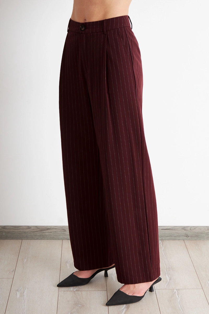 PANTALON DE PIERNA RECTA RAYA DIPLOMATICA BURDEO NICOPOLY - 3