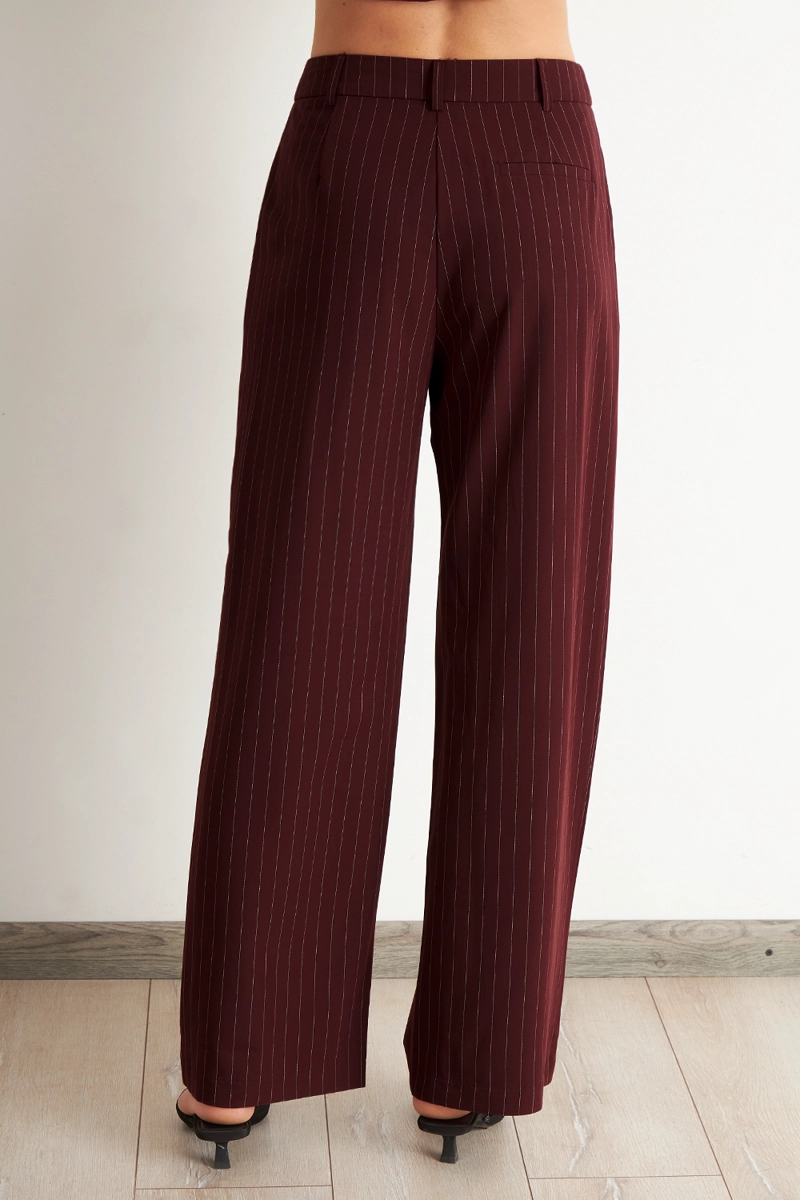 PANTALON DE PIERNA RECTA RAYA DIPLOMATICA BURDEO NICOPOLY - 4