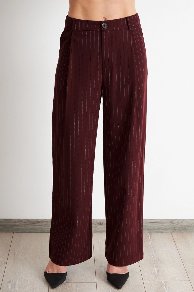 PANTALON DE PIERNA RECTA RAYA DIPLOMATICA BURDEO NICOPOLY - 5