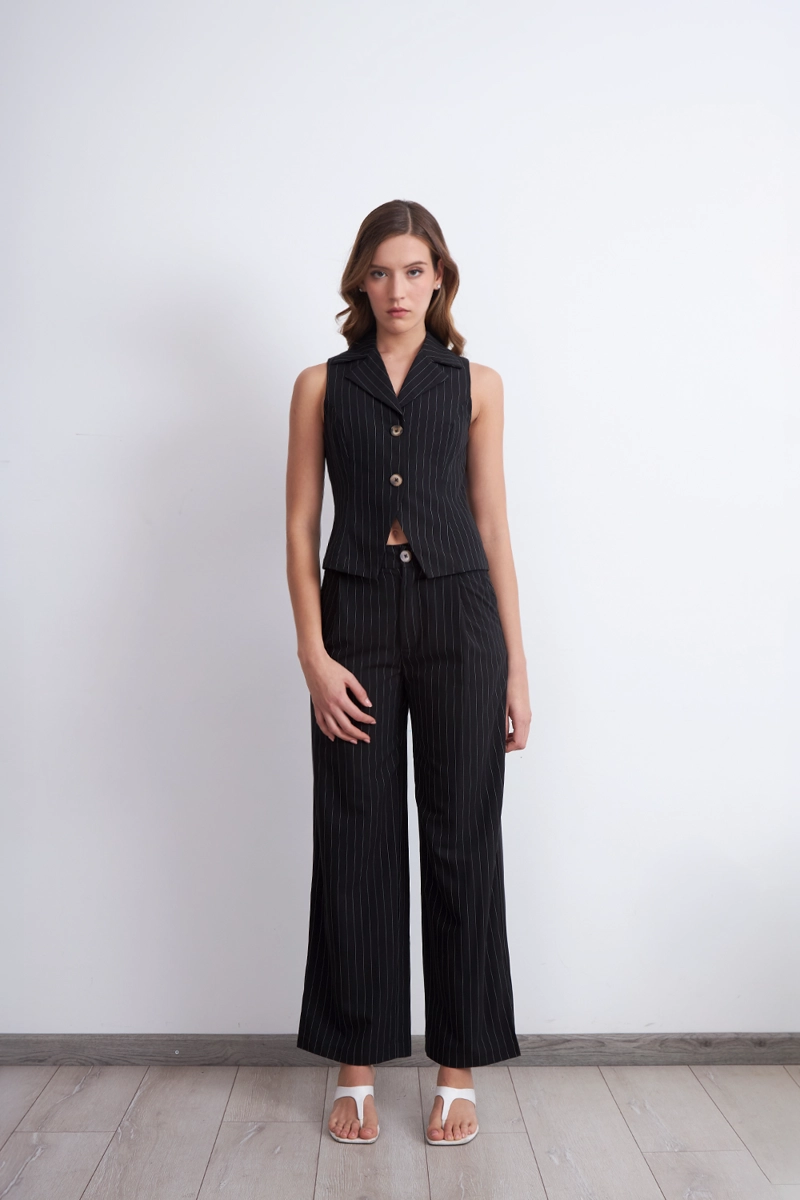 GILET NEGRO RAYAS DIPLOMATICAS NICOPOLY - 2