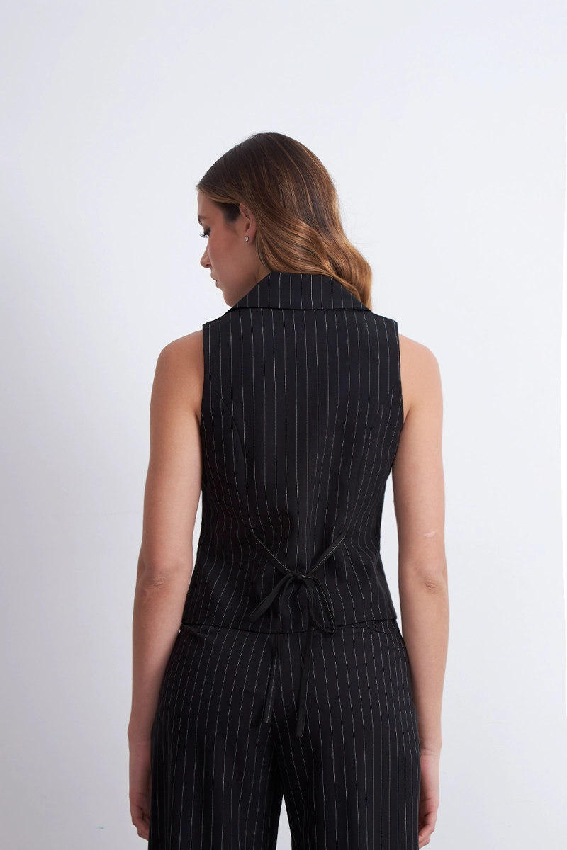 GILET NEGRO RAYAS DIPLOMATICAS NICOPOLY - 4