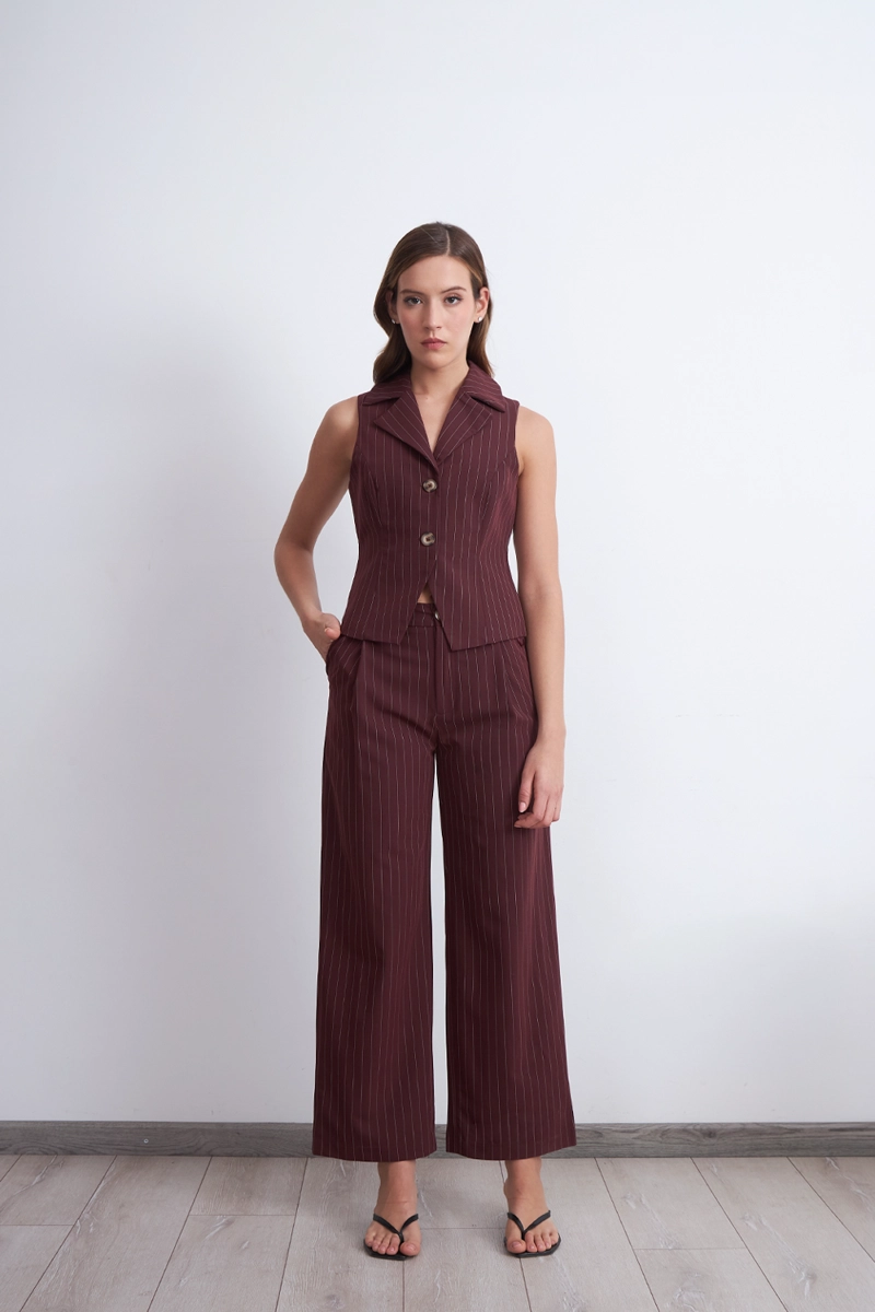 GILET RAYAS DIPLOMATICAS BURDEO MUJER NICOPOLY - 2