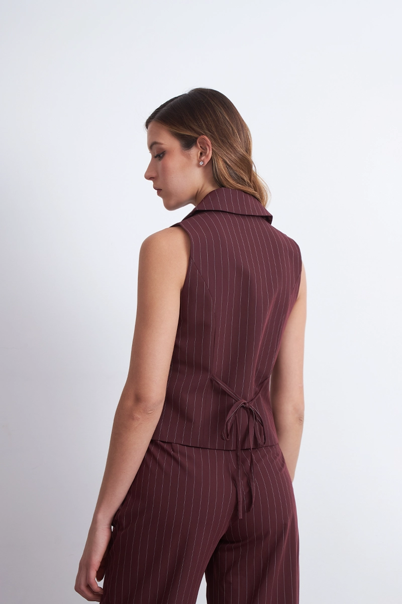GILET RAYAS DIPLOMATICAS BURDEO MUJER NICOPOLY - 4