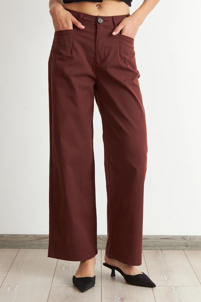 JEANS CORTE RECTO CAFE  NICOPOLY - 5