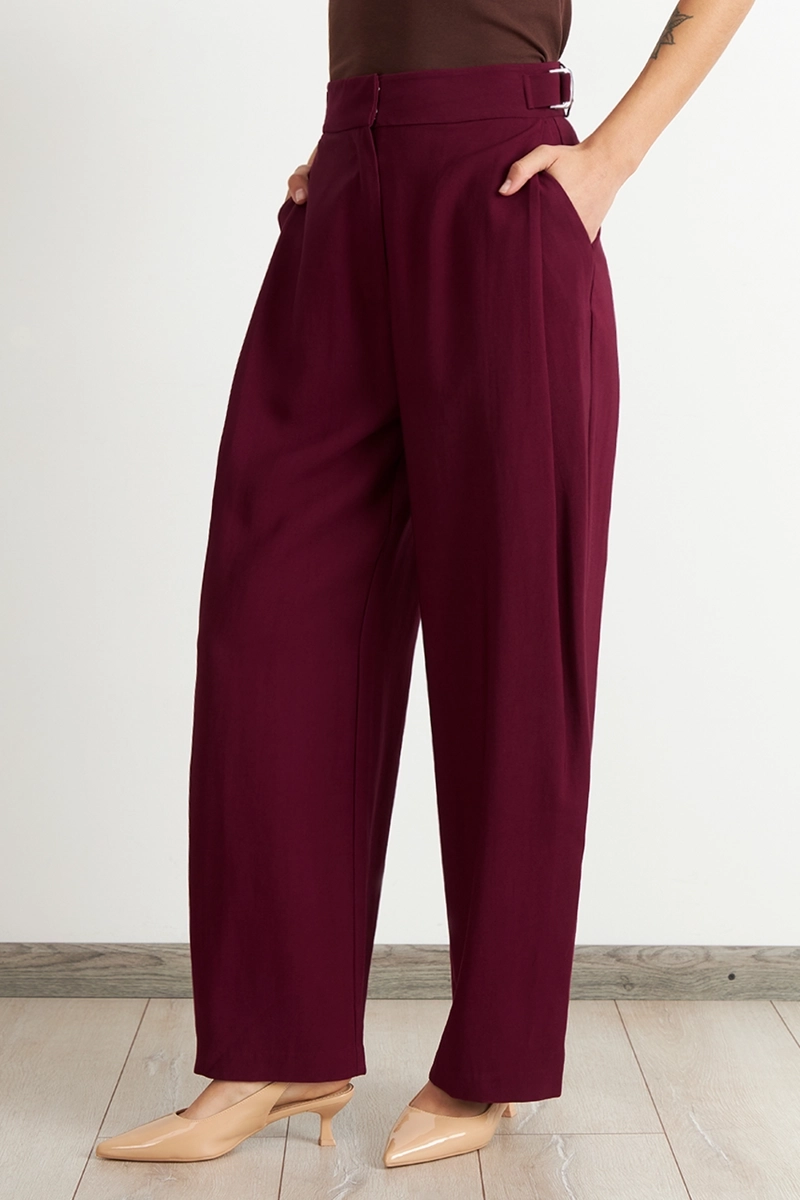 PANTALON ESTILO JAPONE S PIERNA ANCHA BURDEO NICOPOLY - 3