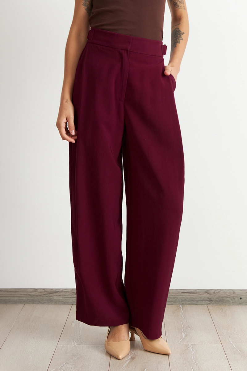PANTALON ESTILO JAPONE S PIERNA ANCHA BURDEO NICOPOLY - 5