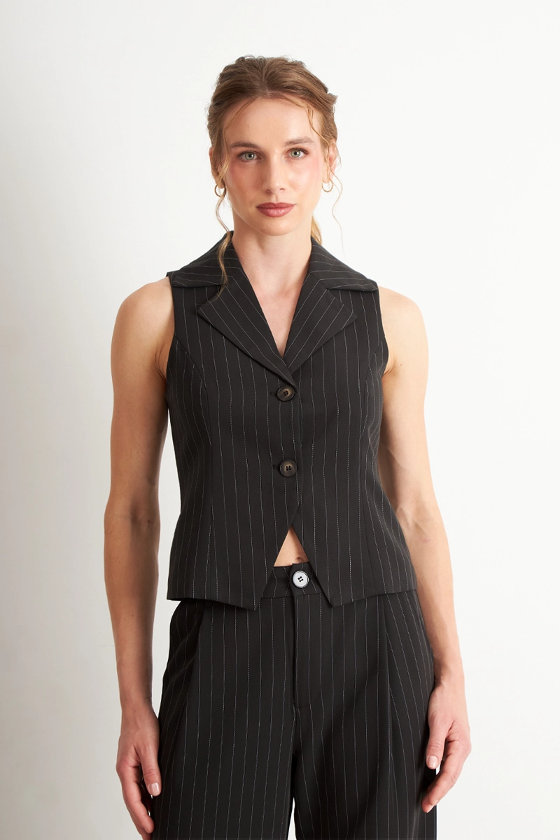 GILET NEGRO RAYAS DIPLOMATICAS NICOPOLY - 4