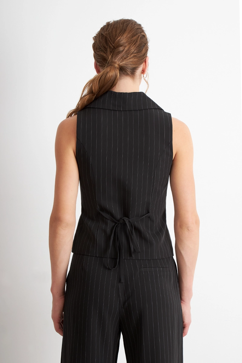 GILET NEGRO RAYAS DIPLOMATICAS NICOPOLY - 5