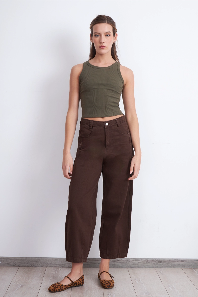 JEANS CORTE BARREL CAFE NICOPOLY - 2