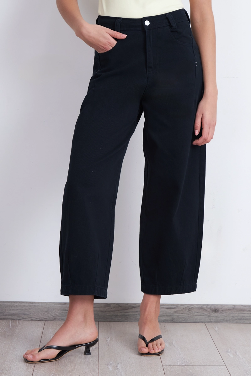 JEANS CORTE BARREL AZUL MARINO NICOPOLY - 1