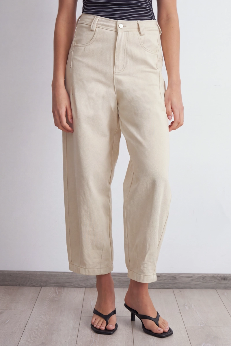 JEANS CORTE BARREL BLANCO MUJER NICOPOLY - 6