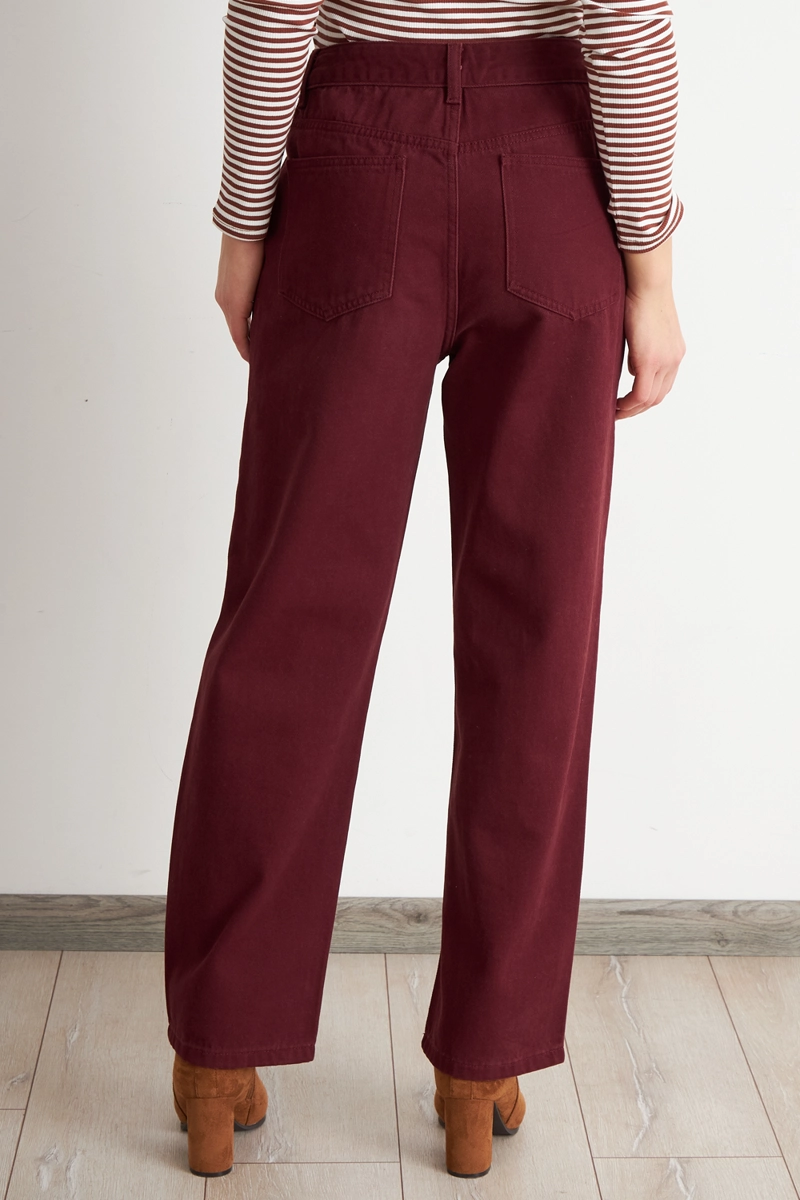 JEANS RECTOS TIRO ALTO OXIDO MUJER NICOPOLY - 4